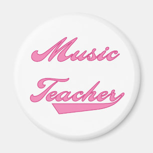 Music Teacher Pink Magnet