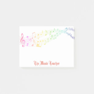 Music Teacher Post its, Gift for Teachers Post-it Notes