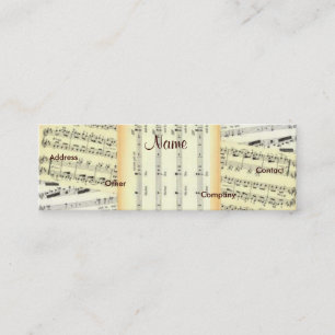 Music Teacher Profile Card - Customizable