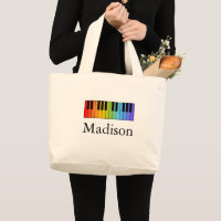 Music Teacher Rainbow Piano Keyboard Personalized