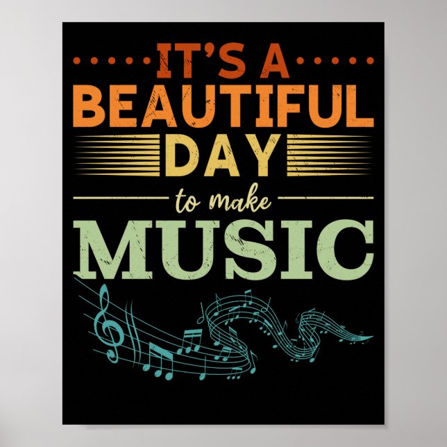Music Teacher Singer Musician Music Lovers Poster (Front)
