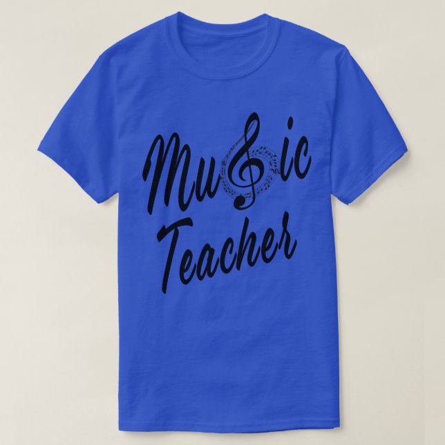 Music Teacher Teaching School Musician T-Shirt (Design Front)