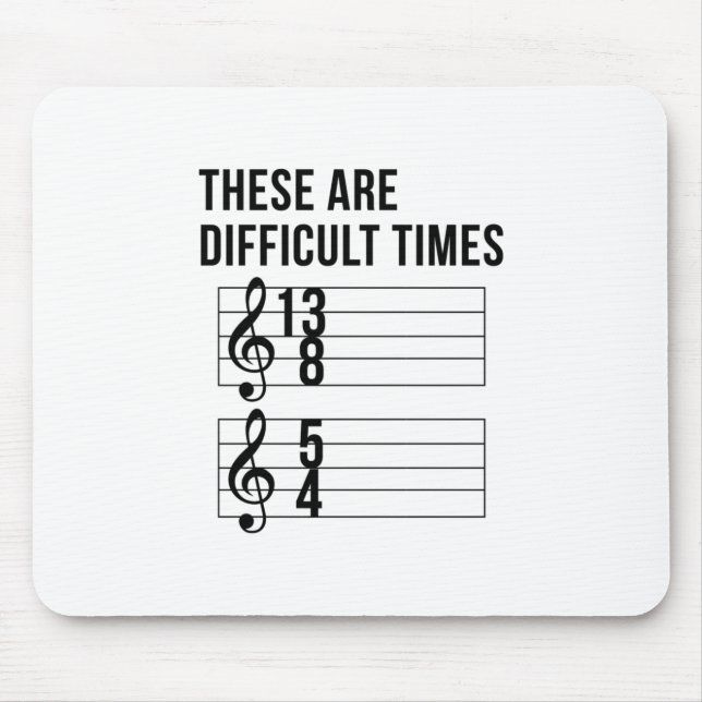 Music Teacher Times Mouse Pad (Front)