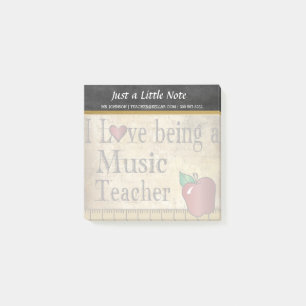 Music Teacher Vintage Style Post-it Notes