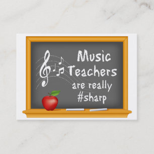 Music Teachers  Business Card