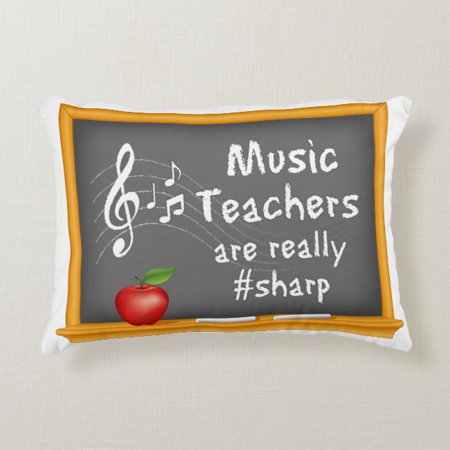 Music Teachers  Decorative Pillow (Front)