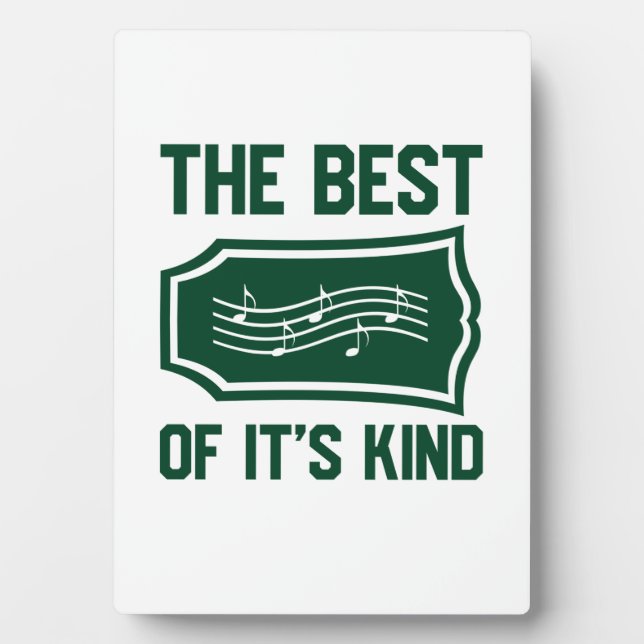Music The Best Of It Is Kind Plaque (Front)