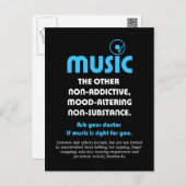 Music: The other non-addictive, mood-altering… Postcard (Front/Back)
