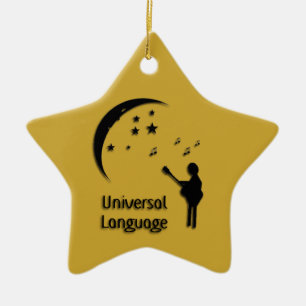 Music the Universal Language Notes Ornament