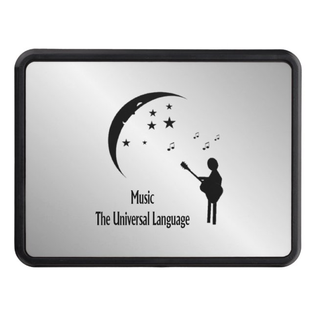 Music the Universal Language Trailer Hitch Cover (Front)