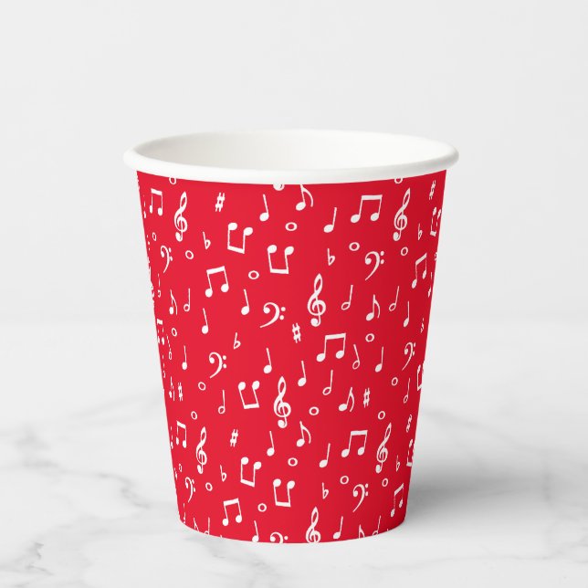 Music theme custom paper cups (Front)