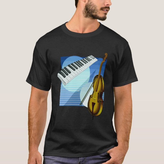 Music Theme Design T-shirt Jazz (Front)