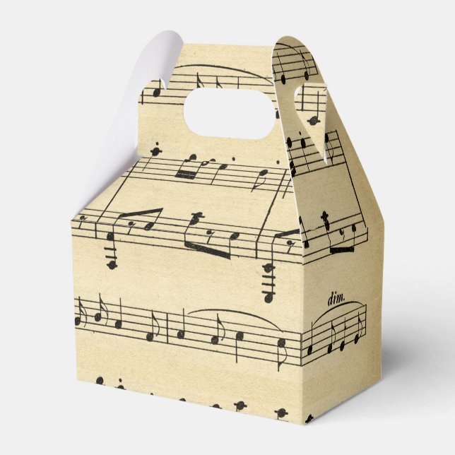 Music Theme Favor Box (Front Side)