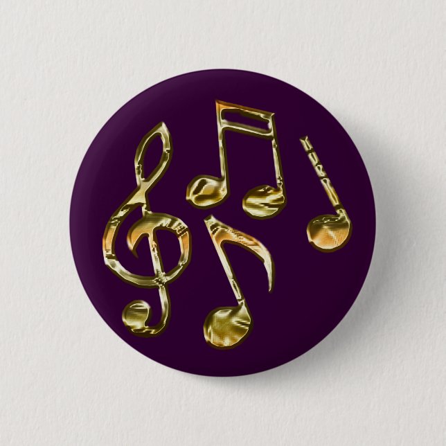 MUSIC Theme Gift Collection 2 Inch Round Button (Front)