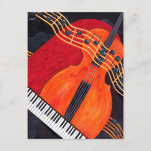 Music Theme Postcard