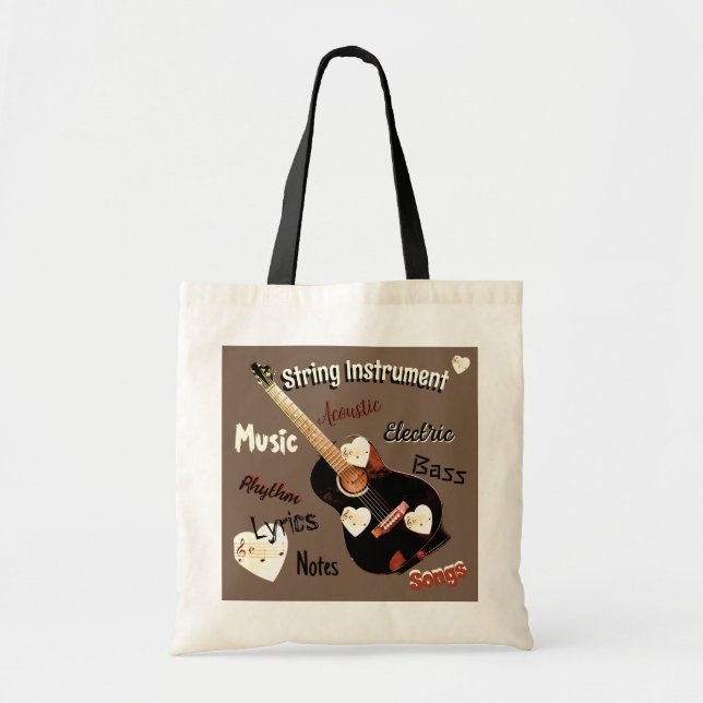 Music Theme Tote Bag (Front)