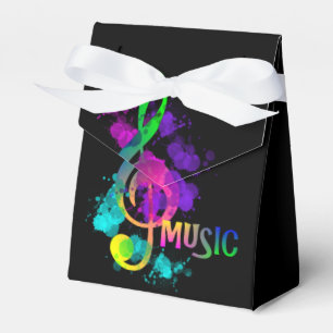 Music Themed Celebration Party Personalized Favor Box