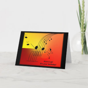 Music themed greeting cards