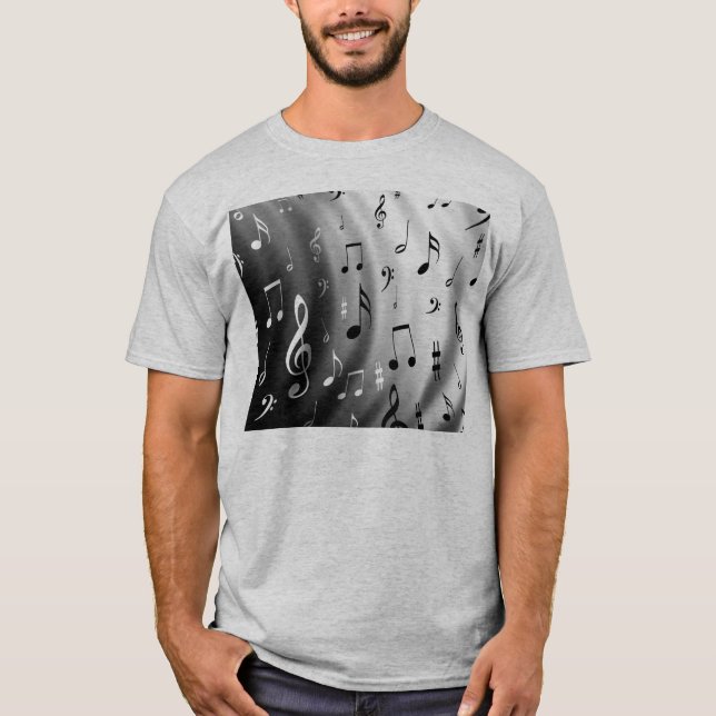 Music themed pattern T-Shirt (Front)