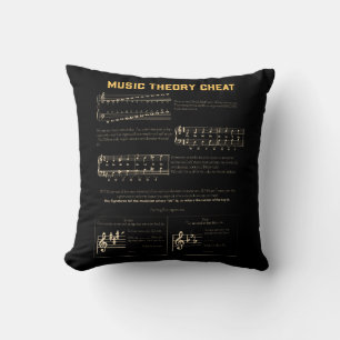 Music Theory Graphic Throw Pillow