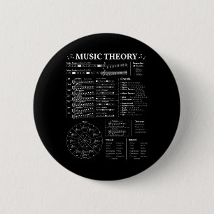 Music Theory Music Teacher Musician Learning Schoo 2 Inch Round Button