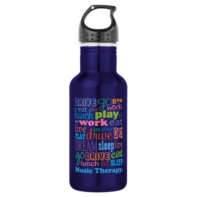 Music Therapy Music Therapist 532 Ml Water Bottle (Front)