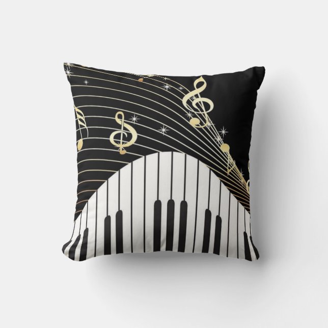 Music Throw Pillow (Front)