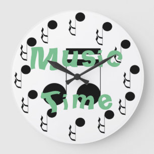 Music Time Musical Themed Decor Clock