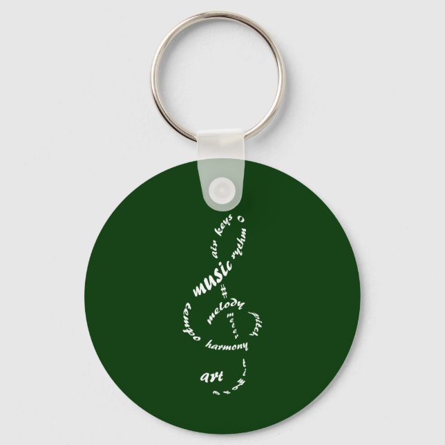music to my ears keychain (Front)