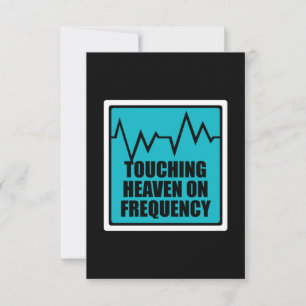 Music Touching Heaven On Frequency RSVP Card