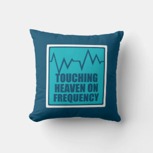 Music Touching Heaven On Frequency Throw Pillow