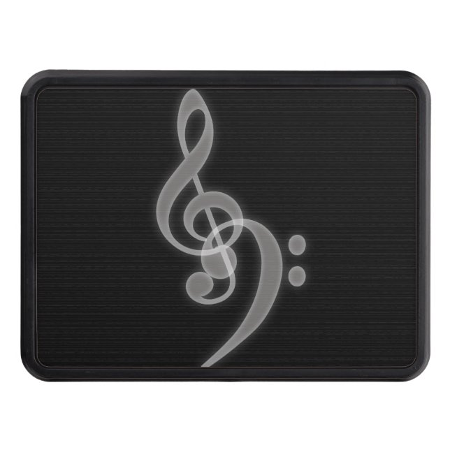 Music - Treble and Bass Clef - Hitch Cover (Front)
