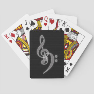 Music - Treble and Bass Clef Playing Cards
