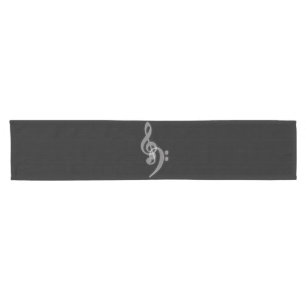 Music - Treble and Bass Clef Short Table Runner