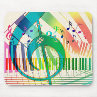 Music Treble Clef Keyboard Mouse Pad