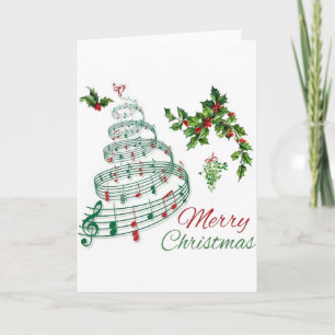 music tree Folded Greeting Card