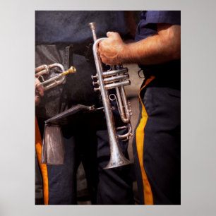 Music - Trumpet - Police marching band Poster