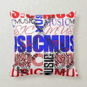 music txt guitar txt red blue black.jpg throw pillow