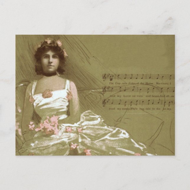 music victorian postcard (Front)