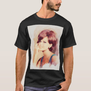 Music Vintage Claudia Actress Cardinale Cool Graph T-Shirt