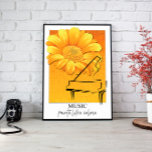 Music Wall Art Canvas<br><div class="desc">This mid-century inspired image is a retro delight, with its bold geometric shapes and bright colours. Perfect for adding a touch of vintage charm to your home decor.</div>