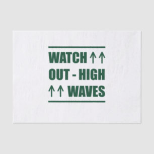 Music Watch Out High Waves Tissue Paper
