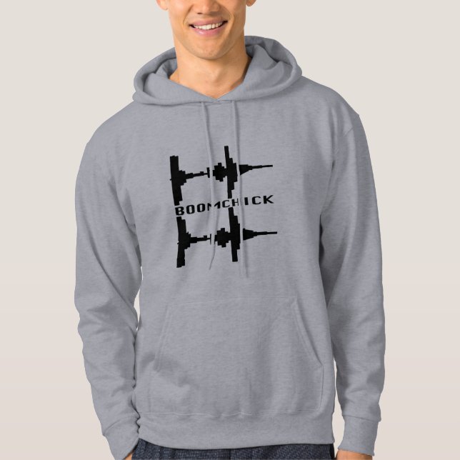 Music waveforms rock band merch hoodie. hoodie (Front)