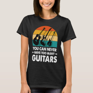 music with guitars sunset vintage guitars T-Shirt