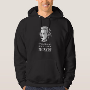 Music - Wolfgang Amadeus Mozart Portrait Hoodie