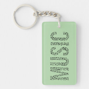 Music Word Keychain