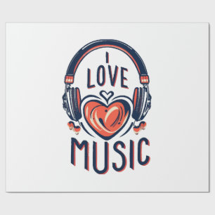 music  wrapping paper