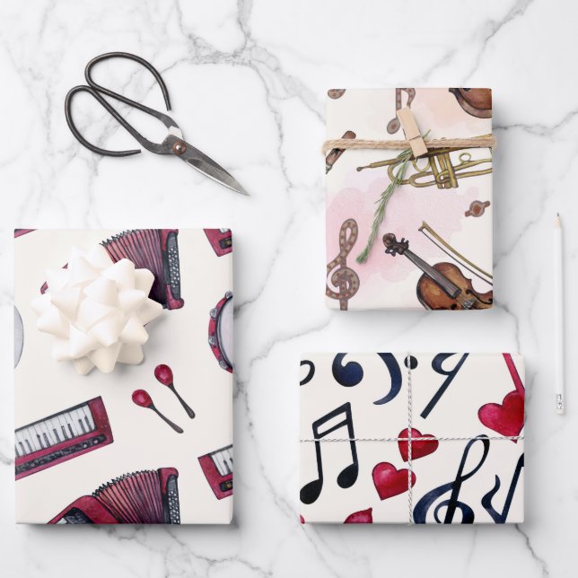Music Wrapping Paper Sheets (Front)