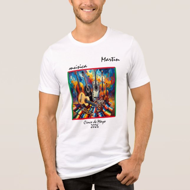 "Musica" Customizable Tri-Blend Shirt (Front)