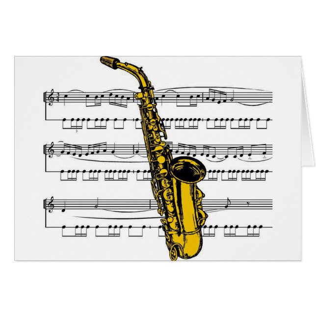 Musical 13 B de saxophone (Devant horizontal)